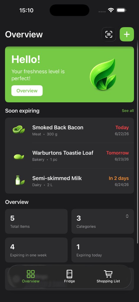 ReFridge Dark Mode