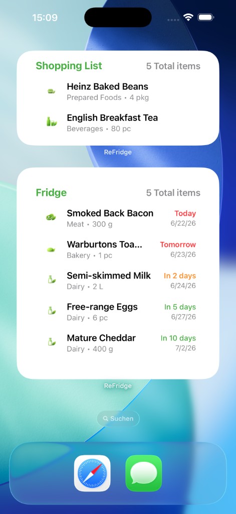 ReFridge Widgets